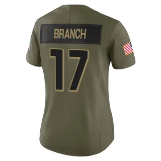 Zachariah Branch Women's Atlanta Falcons Nike 2025 Salute to Service Jersey - Limited Olive