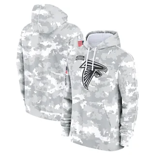 Men's Atlanta Falcons Nike 2024 Salute to Service Club Fleece Pullover Hoodie - Arctic Camo